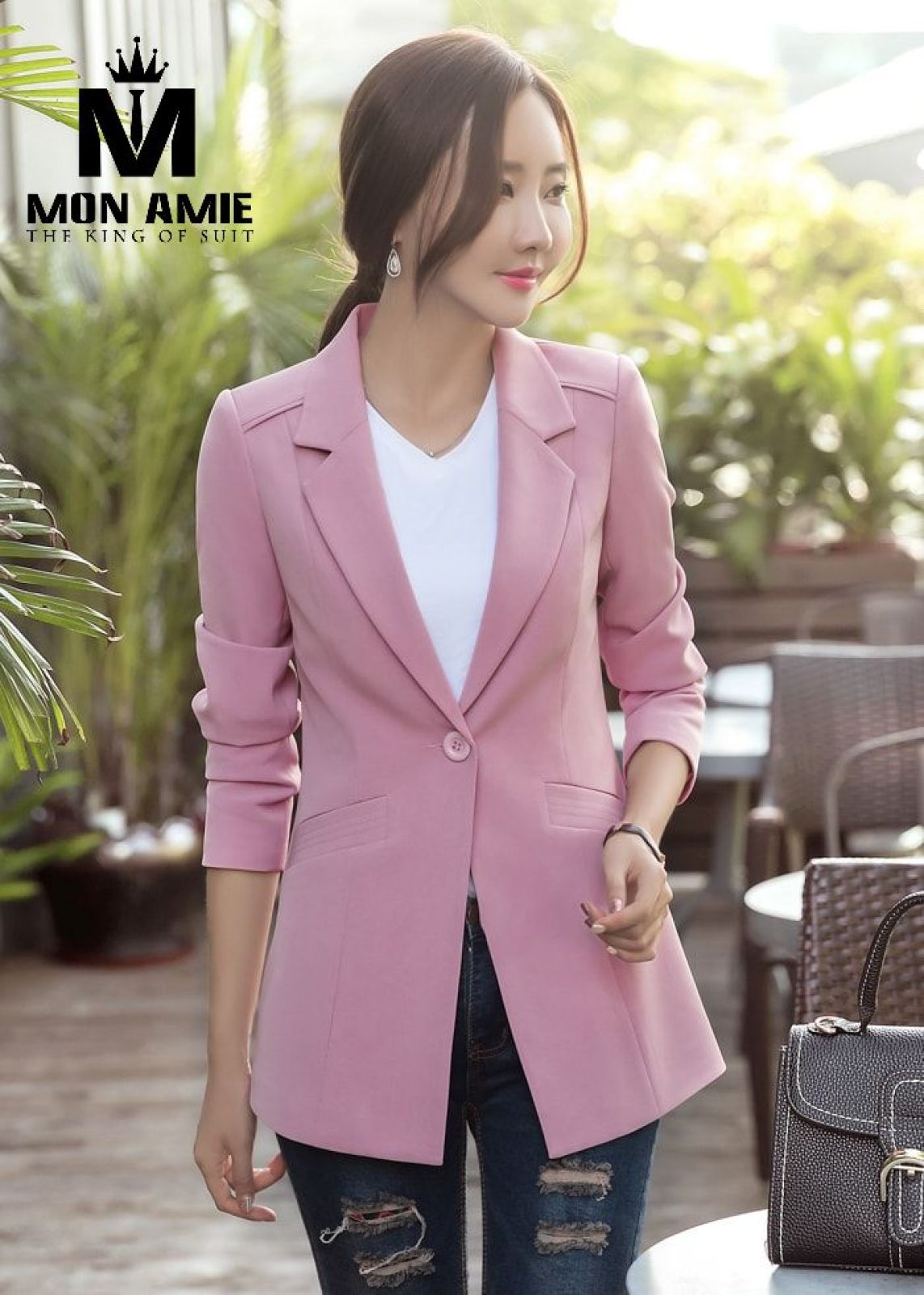 Pink Classic Business Blazer 